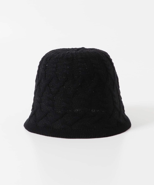 SENSE OF PLACE by URBAN RESEARCH(センスオブプレイスバイアーバンリサーチ)の「柄編みチューリップハット(ハット・レディース・ブラック/ベージュ/ホワイト/オレンジ・ONE)」の8枚目の写真