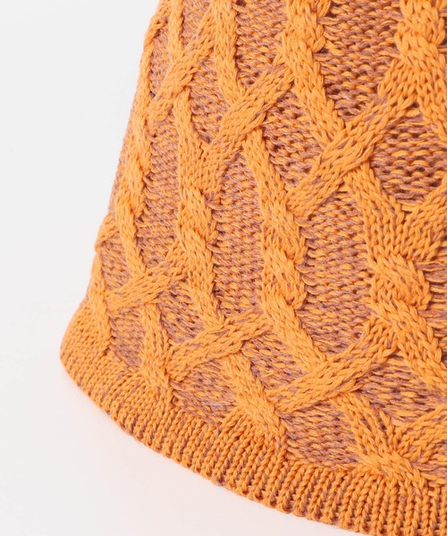 SENSE OF PLACE by URBAN RESEARCH(センスオブプレイスバイアーバンリサーチ)の「柄編みチューリップハット(ハット・レディース・ブラック/ベージュ/ホワイト/オレンジ・ONE)」の17枚目の写真