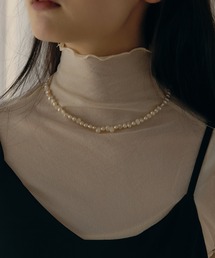 Geel/淡水パールネックレス