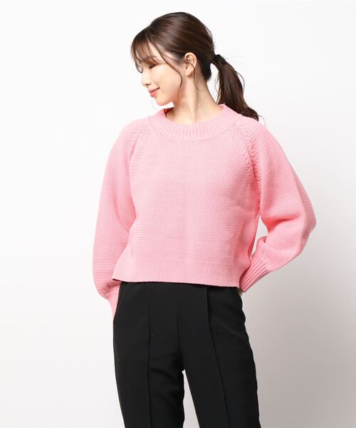 純正クーポン サーモンピンク ソフィーコットン ニット セーター 純正特注品 Www Gianyarkab Go Id