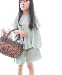 MAKE YOUR DAY | シャーリングセットアップ■80～140cm(ルームウェア/パジャマ)