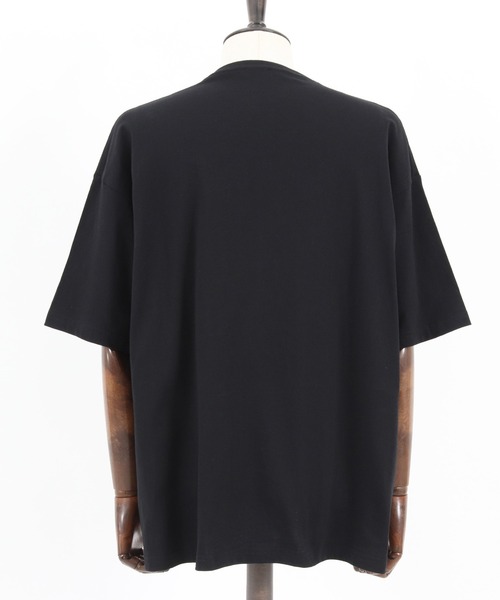 Jih Nunc(ジーヌンク)の「mt7714-プリントTシャツ - LOGO SPLUSH -(Tシャツ/カットソー・メンズ・ホワイト/ブラック・S/M/L)」の7枚目の写真