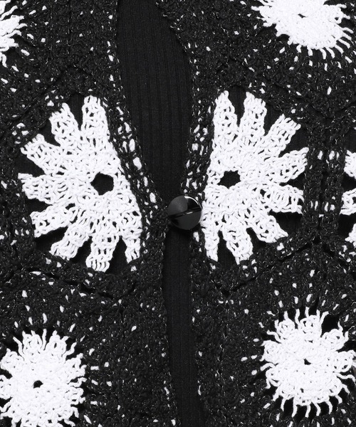 PAGEBOY（ページボーイ）の「バイカラークロシェライクカーディガン（カーディガン/ボレロ・レディース・スカイブルー/ブラック/コーラル・FREE）」の22枚目の写真