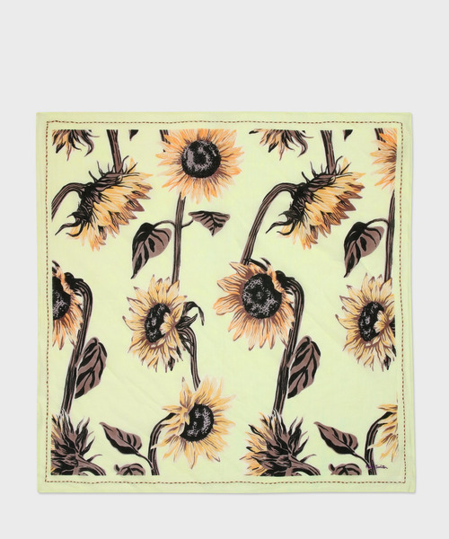 サンプル品❁フリフリスカッツ イエローフラワー×ボア 100size サンプル品❁フリフリスカッツ イエローフラワー×ボア 100size