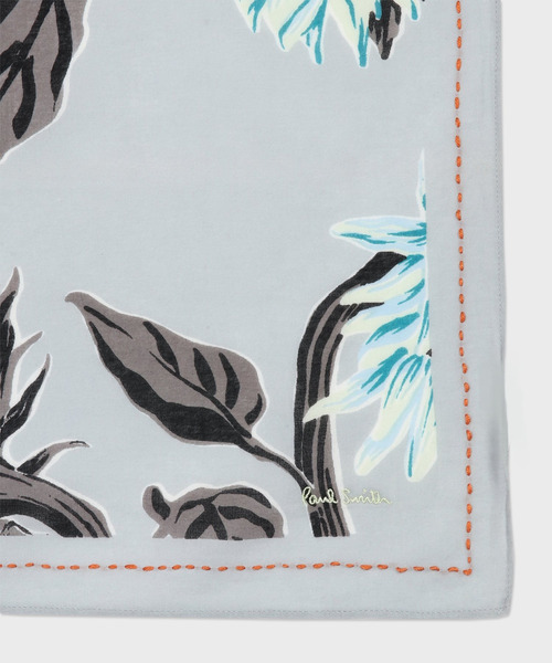 Paul Smith 50周年記念品◇伊製コットン スカーフ  青リンゴ 完売品 Paul Smith 50周年記念品◇伊製コットン スカーフ 青リンゴ 完売品 Paul