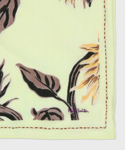 Paul Smith 50周年記念品◇伊製コットン スカーフ  青リンゴ 完売品 台湾展 シルクスカーフ – ボリス雑貨店