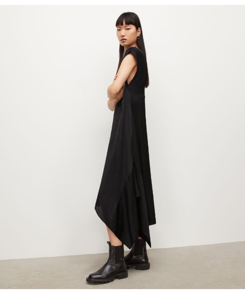 ALLSAINTS(オールセインツ)の「GIAN KOSUMOSO DRESS | GIAN KOSUMOSO ドレス・ワンピース(ワンピース・レディース・ブラック・6/4/8/10)」の4枚目の写真