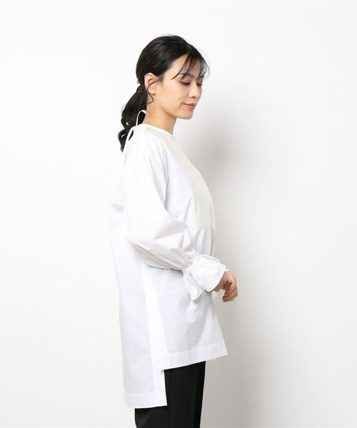 Luftrobe（ルフトローブ）の「《Luftrobe》キルティング切り替えブラウス《Prime flex》（シャツ/ブラウス・レディース・オフホワイト・9号）」の12枚目の写真