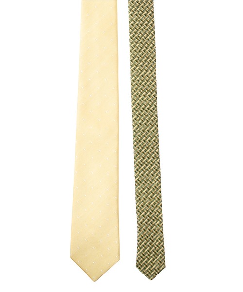トップドットチップチェックタイ YELLOW