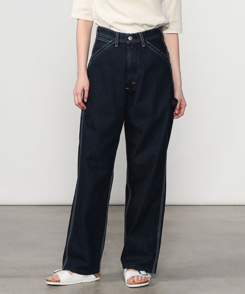 Lee（リー）の「Lee | 〈別注〉デニムペインターパンツ WOMEN（デニムパンツ・レディース・インディゴブルー・SMALL/X-SMALL）」の7枚目の写真