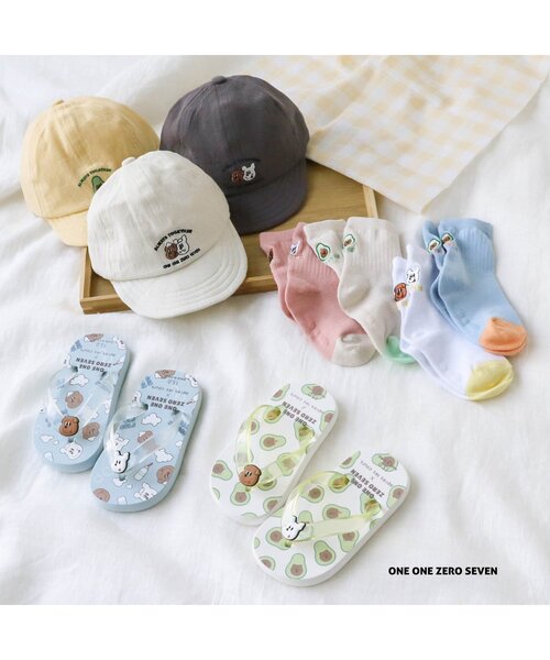 apres les cours（アプレレクール）の「1107 ワンポイントキャップ（キャップ・キッズ・アイボリー/クリーム/チャコール・54/58/50）」の5枚目の写真