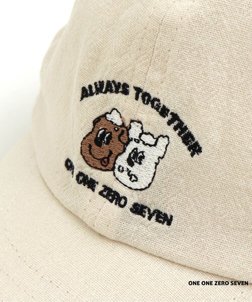 apres les cours（アプレレクール）の「1107 ワンポイントキャップ（キャップ・キッズ・アイボリー/クリーム/チャコール・54/58/50）」の12枚目の写真