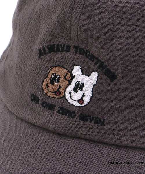 apres les cours（アプレレクール）の「1107 ワンポイントキャップ（キャップ・キッズ・アイボリー/クリーム/チャコール・54/58/50）」の13枚目の写真