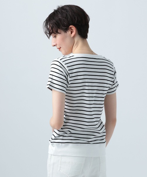 BAYFLOW(ベイフロー)の「オーガニックコットンVネックプルオーバー(Tシャツ/カットソー・レディース・その他1/カーキ/その他2/オフホワイト/ブラック・SMALL/MEDIUM/LARGE)」の14枚目の写真