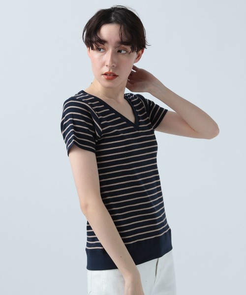 BAYFLOW(ベイフロー)の「オーガニックコットンVネックプルオーバー(Tシャツ/カットソー・レディース・その他1/カーキ/その他2/オフホワイト/ブラック・SMALL/MEDIUM/LARGE)」の20枚目の写真