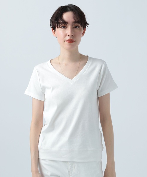 BAYFLOW(ベイフロー)の「オーガニックコットンVネックプルオーバー(Tシャツ/カットソー・レディース・その他1/カーキ/その他2/オフホワイト/ブラック・SMALL/MEDIUM/LARGE)」の17枚目の写真