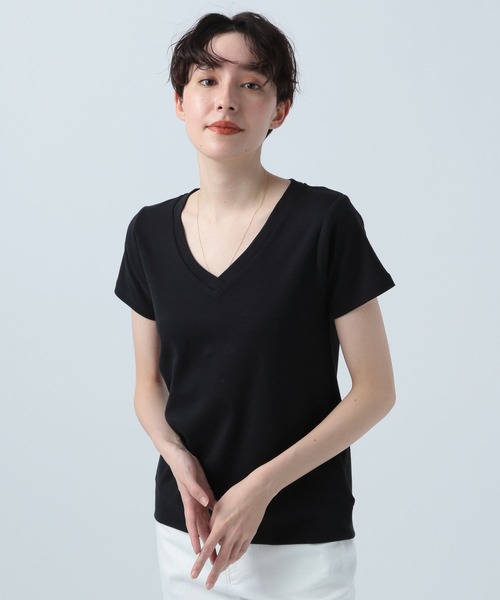 BAYFLOW(ベイフロー)の「オーガニックコットンVネックプルオーバー(Tシャツ/カットソー・レディース・その他1/カーキ/その他2/オフホワイト/ブラック・SMALL/MEDIUM/LARGE)」の10枚目の写真