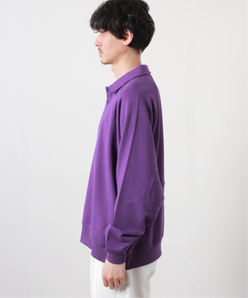 JOURNAL STANDARD（ジャーナルスタンダード）の「【EVISEN / エビセン】CHIP ELBOW SWEAT（Tシャツ/カットソー・メンズ・ブラック/パープル・LARGE/MEDIUM）」の5枚目の写真
