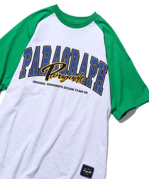 Paragraph(パラグラフ)の「Paragraph/パラグラフ Raglan sleeve Arch logo T ラグランスリーブTシャツ(Tシャツ/カットソー・メンズ・ネイビー/ブラック/レッド/パープル/グリーン・FREE)」の3枚目の写真