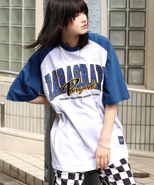 Paragraph(パラグラフ)の「Paragraph/パラグラフ Raglan sleeve Arch logo T ラグランスリーブTシャツ(Tシャツ/カットソー・メンズ・ネイビー/ブラック/レッド/パープル/グリーン・FREE)」の7枚目の写真