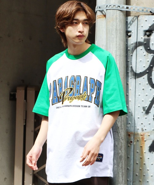 Paragraph/パラグラフ Raglan sleeve Arch logo T ラグラン