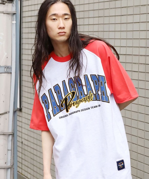 Paragraph/パラグラフ Raglan sleeve Arch logo T ラグラン