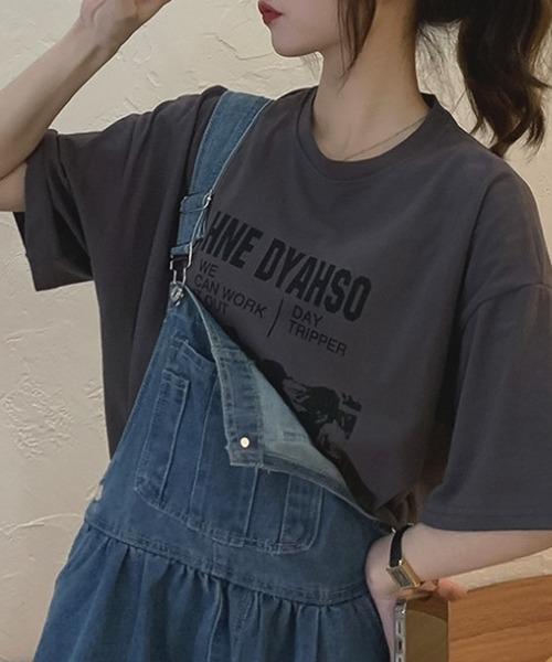 Bifrost（ビフレスト）の「フォトプリントTシャツ（Tシャツ/カットソー・レディース・ベージュ/レッド/グレー・F）」の4枚目の写真