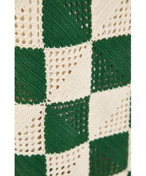 BLACK BY MOUSSY（ブラックバイマウジー）の「block crochet knit skirt（ブロッククロシェニットスカート）（スカート・レディース・アイボリー/グリーン系その他・FREE）」の22枚目の写真