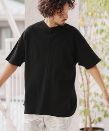 mt7922-Waffle Long Length Short Sleeve Cut sew カットソー