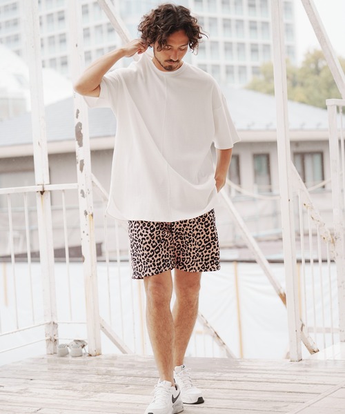 CAMBIO（カンビオ）の「mt7922-Waffle Long Length Short Sleeve Cut sew カットソー（Tシャツ/カットソー・メンズ・ホワイト/ブラック・S/M/L）」の19枚目の写真