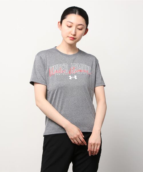UNDER ARMOUR(アンダーアーマー)の「アンダーアーマー UA Tech Box Graphic Tee(Tシャツ/カットソー・レディース・ブラック/ホワイト/グレー・S/L/XL/M)」の3枚目の写真