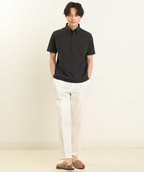 a.v.v(アーヴェヴェ)の「【吸水速乾】ALTIMAカノコボタンダウンポロシャツ(ポロシャツ・メンズ・ブルー/ネイビー/ブラック・46/48/50/44)」の11枚目の写真