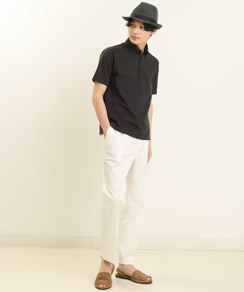 a.v.v(アーヴェヴェ)の「【吸水速乾】ALTIMAカノコボタンダウンポロシャツ(ポロシャツ・メンズ・ブルー/ネイビー/ブラック・46/48/50/44)」の13枚目の写真