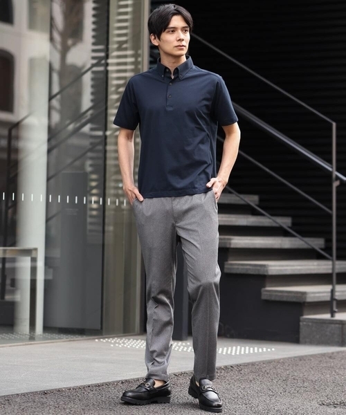 a.v.v(アーヴェヴェ)の「【吸水速乾】ALTIMAカノコボタンダウンポロシャツ(ポロシャツ・メンズ・ブルー/ネイビー/ブラック・46/48/50/44)」の16枚目の写真