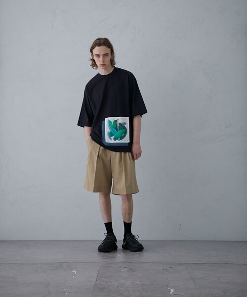 PUBLIC TOKYO(パブリックトウキョウ)の「ベルクロワイドチノショーツ(その他パンツ・メンズ・ブラック/ベージュ/ダークグレー・1/2)」の6枚目の写真