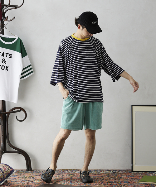 JOURNAL STANDARD relume（ジャーナルスタンダード　レリューム）の「リンガーボーダーTシャツ（Tシャツ/カットソー・メンズ・ホワイト/ネイビー/ブラウン/ブルー・MEDIUM/LARGE）」の14枚目の写真