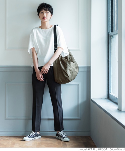 coca（coca）（コカ）の「リップストップショルダーバック（ショルダーバッグ・レディース・ブラック/カーキ・ONE SIZE）」の5枚目の写真