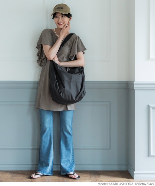 coca（coca）（コカ）の「リップストップショルダーバック（ショルダーバッグ・レディース・ブラック/カーキ・ONE SIZE）」の11枚目の写真