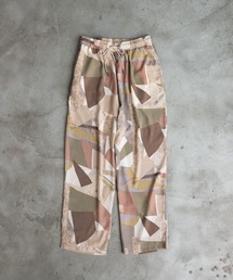 【WHIMSIC】ジオメトリックパターンプリントパンツ