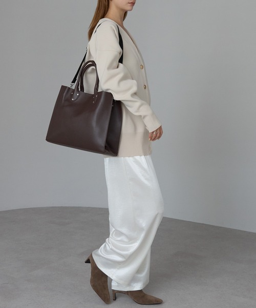 セール】【ポートジュール】 レザー 2WAYクラシック横型トート