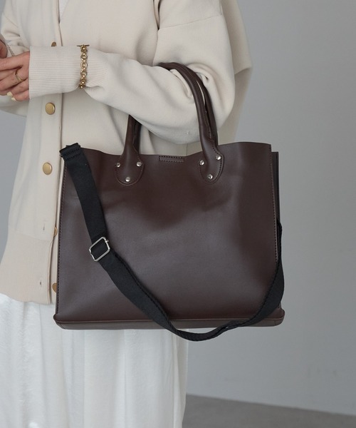 トートバッグ セール】【ポートジュール】 レザー 2WAYクラシック横型トート