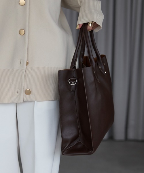 セール】【ポートジュール】 レザー 2WAYクラシック横型トートバッグ