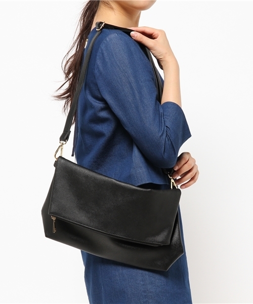 WEGO（ウィゴー）の「WEGO/口折れ2WAYショルダーバッグ（クラッチバッグ・レディース・ホワイト/ブラック/ブルー/レッド/シルバー・FREE）」の13枚目の写真