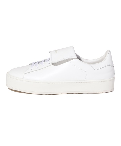 CULLNI（クルニ）の「SH-011 レザースニーカー（スニーカー・メンズ・ホワイト/ブラック×ホワイト/ブラック・1/2）」の2枚目の写真