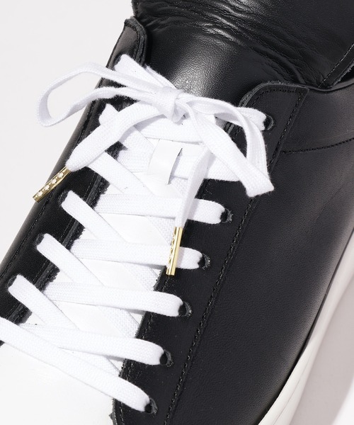 CULLNI（クルニ）の「SH-011 レザースニーカー（スニーカー・メンズ・ホワイト/ブラック×ホワイト/ブラック・1/2）」の13枚目の写真