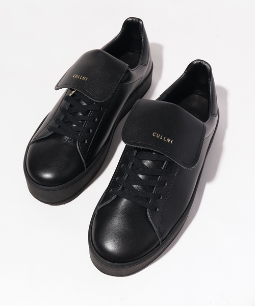 CULLNI（クルニ）の「SH-011 レザースニーカー（スニーカー・メンズ・ホワイト/ブラック×ホワイト/ブラック・1/2）」の15枚目の写真