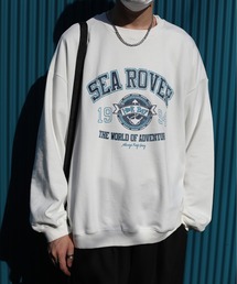 HOOK -original- 「SEA　ROVER」ヴィンテージ風ロゴプリントスウェット