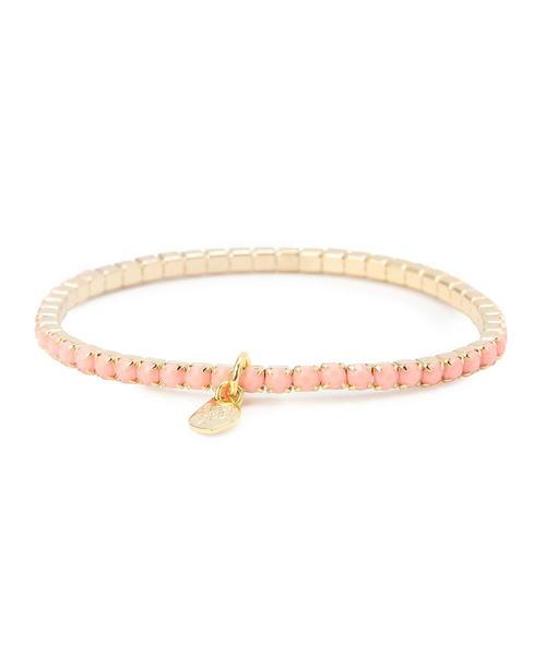 green label relaxing（グリーンレーベルリラクシング）の「GC クリスタルライン/ブレスレット（ブレスレット・レディース・ホワイト/ゴールド/ブラック/ライトピンク/ターコイズブルー・フリー）」の5枚目の写真