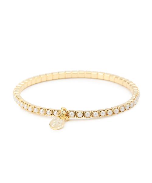 green label relaxing（グリーンレーベルリラクシング）の「GC クリスタルライン/ブレスレット（ブレスレット・レディース・ホワイト/ゴールド/ブラック/ライトピンク/ターコイズブルー・フリー）」の2枚目の写真