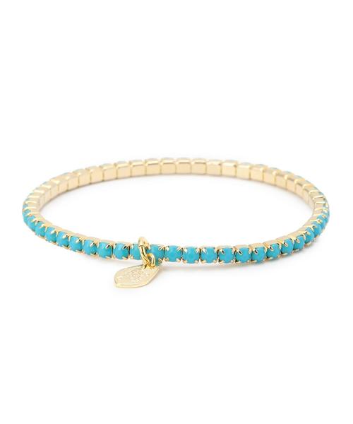 green label relaxing（グリーンレーベルリラクシング）の「GC クリスタルライン/ブレスレット（ブレスレット・レディース・ホワイト/ゴールド/ブラック/ライトピンク/ターコイズブルー・フリー）」の4枚目の写真